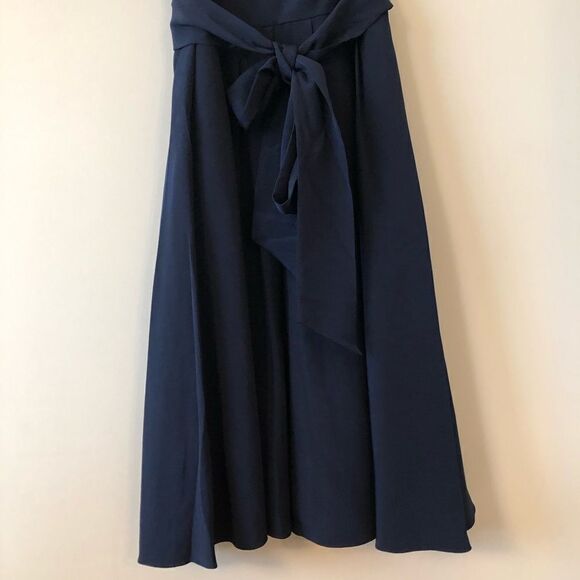 J.CREW Silk Tricotine Rebecca Short Navy Dress - Picture 4 of 7